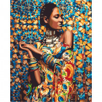Картина за номерами "Принцеса Зімбабве" BS23464  Brushme 40х50 см Brushme Арт:31425