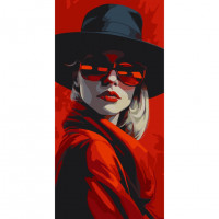 Картина за номерами "Стильна леді" 10020-AC 40х80 см ArtCraft Арт:33836