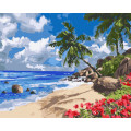 Картина за номерами "Тропічний острів" Ідейка KHO2859 40х50 см Ідейка Арт:23588