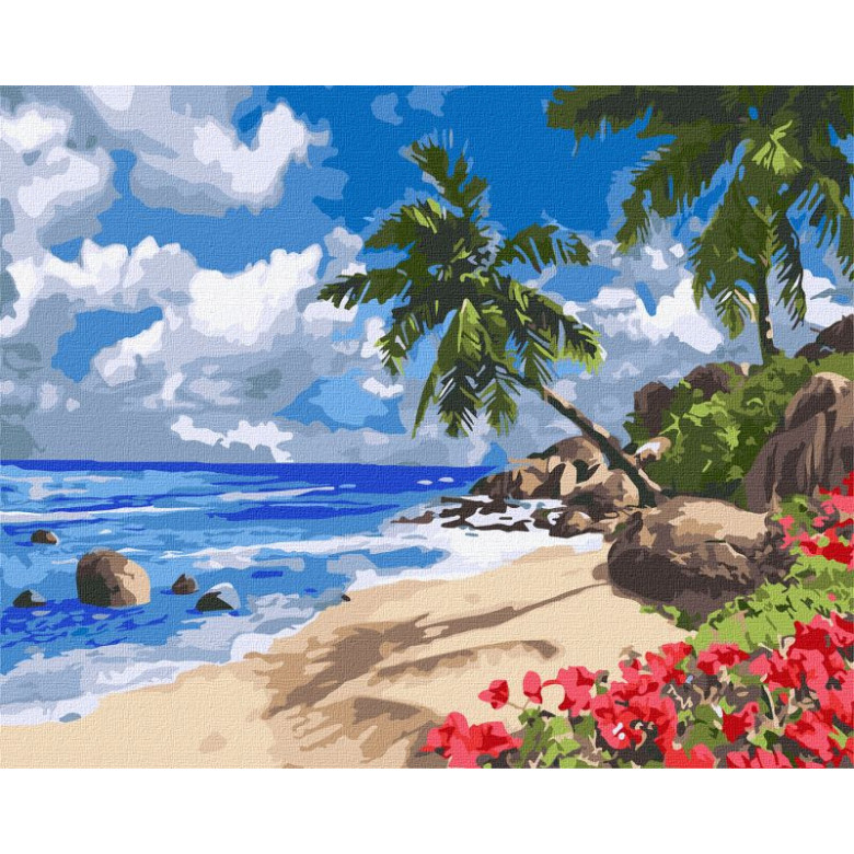 Картина за номерами "Тропічний острів" Ідейка KHO2859 40х50 см Ідейка Арт:23588