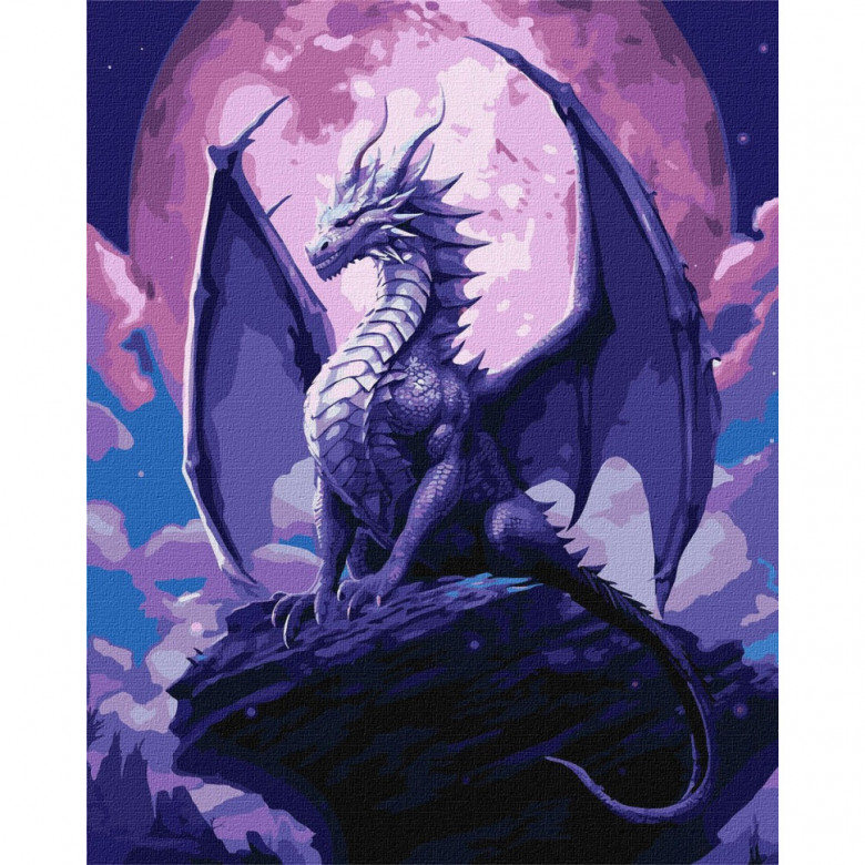 Картина за номерами "Величний дракон" ©art_selena_ua KHO5118, 40x50см Ідейка Арт:36486