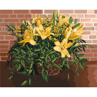 Картина за номерами. "Вишукані лілії" KHO3067, 40х50 см Ідейка Арт:11289 Картина за номерами. "Вишукані лілії" KHO3067, 40х50 см Ідейка Арт:11289