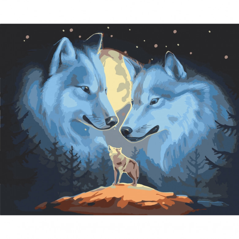 Картина за номерами "Вовча природа" Art Craft 11649-AC 40х50 см ArtCraft Арт:22300
