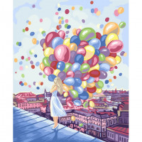 Картина за номерами "Яскраві фарби міста" Danko Toys KpNe-01-03 40x50 см Danko Toys Арт:26939