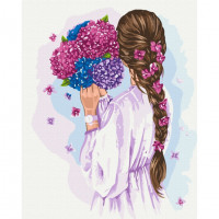 Картина за номерами "Бузковий аксесуар" ©Звонарьова Наталія Brushme BS53279 40х50 см Brushme Арт:30371