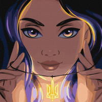 Картина за номерами "Сміливість" ©krizhanskaya Ідейка KHO2633 40х40 см Ідейка Арт:29441