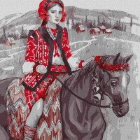 Картина за номерами "Мандрівка рідним краєм" ©Katya Poltavska  KHO2537 40х40 см Ідейка Ідейка Арт:31782