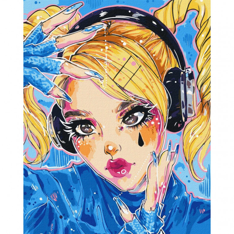Картина за номерами "Ритмічна музика" ©nila_art_art  KHO2549 40х50 см Ідейка Ідейка Арт:31791
