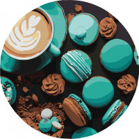 Картина за номерами "Шоколадна насолода" ©art_selena_ua KHO-R1013 діаметр 39 см Ідейка Ідейка Арт:33149 Картина за номерами "Шоколадна насолода" ©art_selena_ua KHO-R1013 діаметр 39 см Ідейка Ідейка Арт:33149