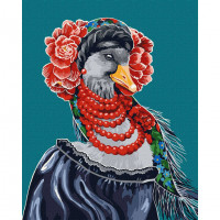 Картина за номерами "Українська гусочка" ©Світлана Теренчук KHO4499 Ідейка 40х50 см Ідейка Арт:31696