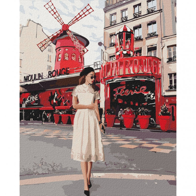 Набір картин за номерами 2 в 1 "Moulin Rouge" 40х50 KHO4657 та "Затишний палац" 40х40 KHO6330 Ідейка Арт:35597