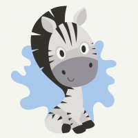 Розпис на полотні "Маленьке зебреня" MBS019 Brushme 20х20 см Brushme Арт:31515 Розпис на полотні "Маленьке зебреня" MBS019 Brushme 20х20 см Brushme Арт:31515