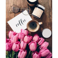 Картина за номерами. Art Craft "Тюльпани до кави" 40x50 см 12119-AC ArtCraft Арт:15671 Картина за номерами. Art Craft "Тюльпани до кави" 40x50 см 12119-AC ArtCraft Арт:15671