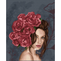 Картина за номерами. Brushme "Леді в трояндах" GX37456 Brushme Арт:18395