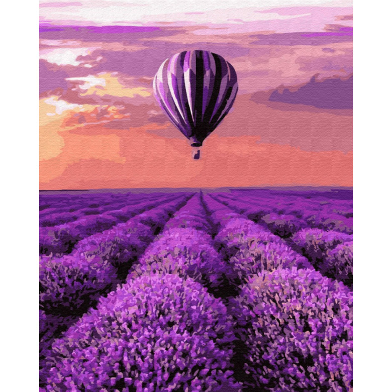 Картина за номерами. Brushme "Повітряна куля в Провансі" GX32305, 40х50 см Brushme Арт:11147