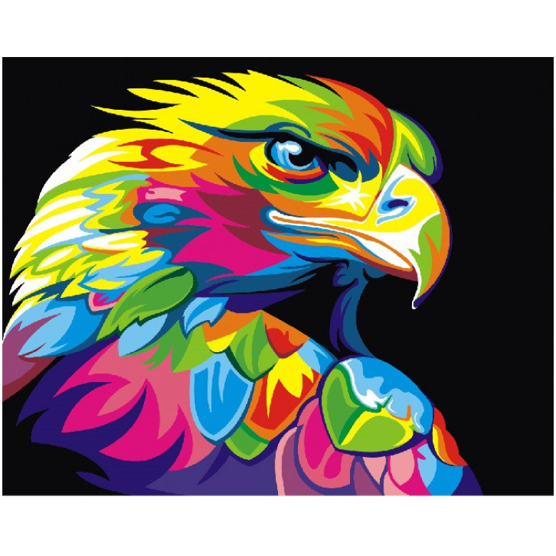 Картина за номерами. Brushme "Райдужний орел" GEX5329, 40х50 см Brushme Арт:9666