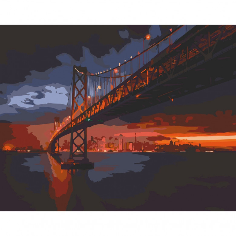 Картина за номерами "Golden Gate Bridge" Art Craft 11003-AC 40х50 см ArtCraft Арт:30647