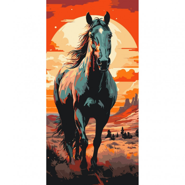 Картина за номерами "Horse art" 11541-AC 40х80 см ArtCraft Арт:38649
