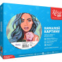 Картина за номерами. Rosa "Дівчина з трояндою" 35х45см N00013196 Rosa Арт:13295