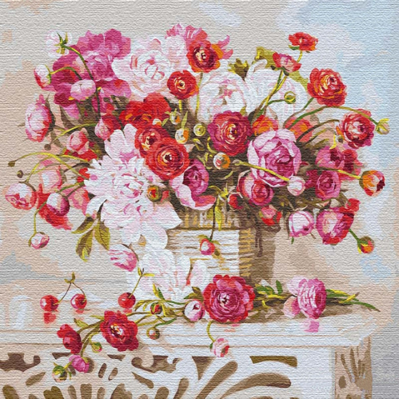 Картина за номерами. "Букет спогадів (big)" 50x50см KHO13120 Ідейка Арт:17505