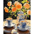 Картина за номерами "Чаювання в саду" KHO5683 40х50 см Ідейка Арт:39352