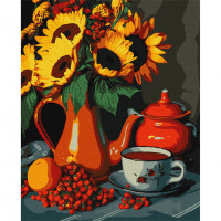 Картина за номерами "Чаювання влітку" KHO5678 40х50 см Ідейка Арт:39351
