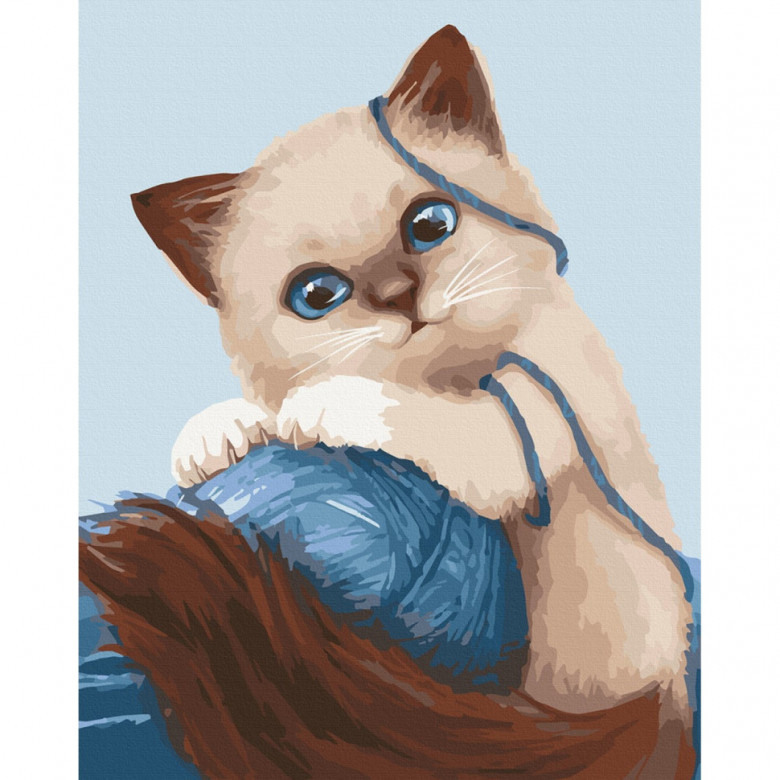 Картина за номерами "Гуйливе кошеня" Art Craft 11673-AC 30х40 см ArtCraft Арт:25871