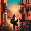 Картина за номерами "Канали Венеції" ©art_selena_ua KHO2182 40х40 см Ідейка Арт:34499