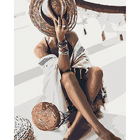 Картина за номерами. Люди "Чарівна незнайомка" KHO4569, 40х50 см Ідейка Арт:8675