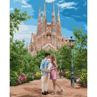 Картина за номерами "Подорож до Барселони" Ідейка KHO4789 40х50 см Ідейка Арт:25577