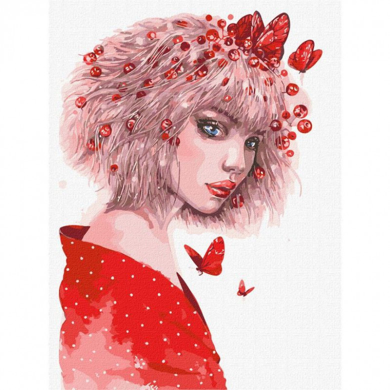 Картина за номерами "Поцілунок метеликів" ©lesya_nedzelska_art Ідейка KHO4955 30х40 см Ідейка Арт:26553