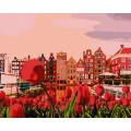 Картина за номерами "Вечірній Амстердам" Ідейка KHO2863 40х50 см Ідейка Арт:23589