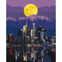 Картина за номерами. "Вогні великого міста" KHO3565, 40х50 см Ідейка Арт:11290