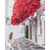 Картина за номерами "Яскрава Бугенвилія" BS51535  Brushme 40х50 см Brushme Арт:31444