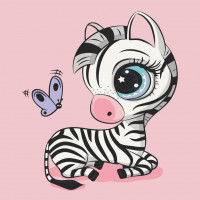 Картина за номерами "Зебра" Art Craft 15085-AC 30х30 см                                                                  Ідейка Арт:39777