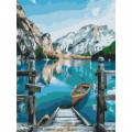 Картина за номерами "Човен біля озера" Brushme RBS29450 30х40 см Brushme Арт:30688