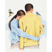 Картина за номерами "В твоїх обіймах"  ©Alla Berezovska Brushme BS53452 40х50 см Brushme Арт:28943