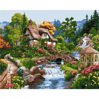 Картина за номерами "Заміський котедж" ©Олена Гураль KHO6320 40х50 см Ідейка Ідейка Арт:31800