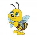Розпис на полотні "Маленька бджілка" MBS004  Brushme 20х20 см Brushme Арт:31506