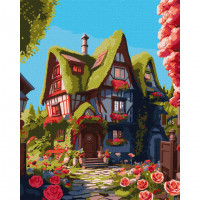 Картина по номерам "Казковий будиночок" KHO5112 40х50см Ідейка Арт:39622 Картина по номерам "Казковий будиночок" KHO5112 40х50см Ідейка Арт:39622