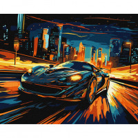 Картина по номерам "Нічне місто" KHO3644 40х50см                                                  Ідейка Арт:39621