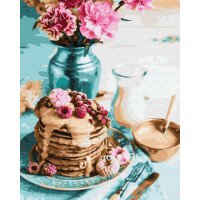 Картина за номерами. Brushme "Панкейки на сніданок" GX34848 Brushme Арт:12240