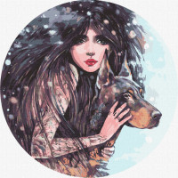 Картина за номерами "Дика воля" ©lesya_nedzelska_art Ідейка KHO4937 40х40 см Ідейка Арт:25636