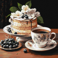 Картина за номерами "Фруктова насолода" KHO5681 40х40 см Ідейка Арт:37055