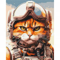 Картина за номерами "Котик головний пілот" © Маріанна Пащук Brushme BS53804 40x50 см  Brushme Арт:39915