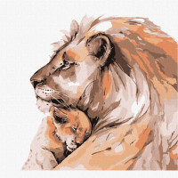 Картина за номерами "Любов батька" Ідейка KHO4262 30х30 см Ідейка Арт:23445 Картина за номерами "Любов батька" Ідейка KHO4262 30х30 см Ідейка Арт:23445