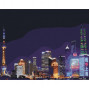 Картина за номерами. Міський пейзаж "Нічний Шанхай" KHO3507, 40x50 см Ідейка Арт:8203