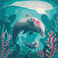 Картина за номерами "Морська прогулянка" ©Elena Schweitzer Ідейка KHO4367 30х30 см Ідейка Арт:26675