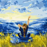 Картина за номерами "Рідні Карпати" ©shadow_insomnia Ідейка KHO5000 40х40 см Ідейка Арт:26546