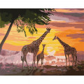 Картина за номерами "Сім'я жирафів" ©ArtAlekhina Ідейка KHO4353 40х50 см Ідейка Арт:26249